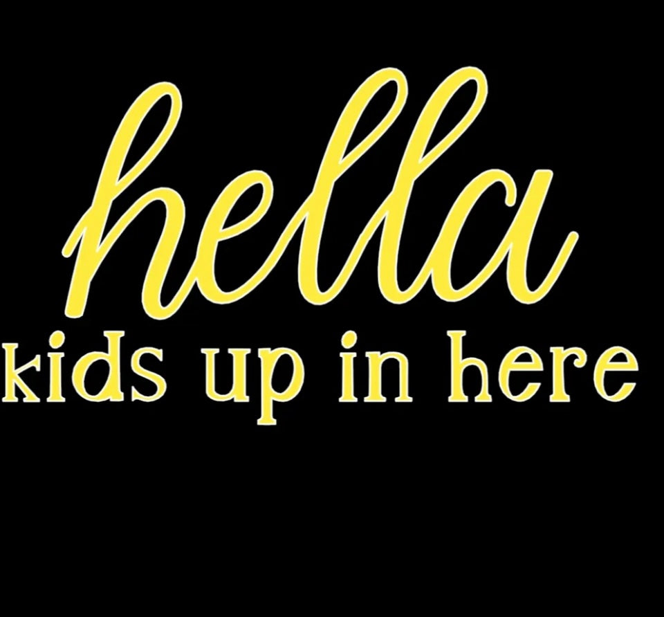 Hella kids car decal